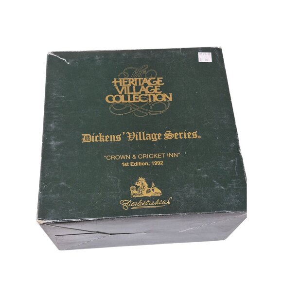 Dept 56 Crown and Cricket Inn 1st Edition Heritage Village Collection Excellent - Picture 8 of 12